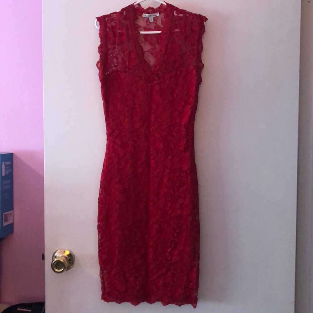 ⚡️ Charlotte Russe Red Lace Dress🔴